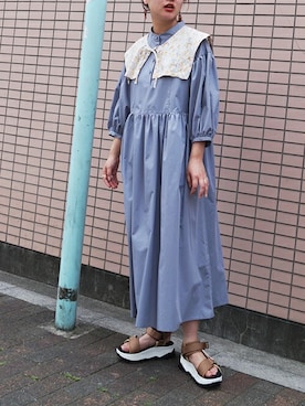 「179/WG（イチナナキュウダブルジー）のアイテム（ワンピース/ドレス）」を使った、ニコルさん（レディース・158cm）の夏コーディネート