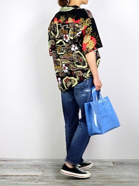 「HIDEAWAYS NICOLE（ハイダウェイニコル）のアイテム」を使った、ニコルさん（レディース・163cm）の夏コーディネート