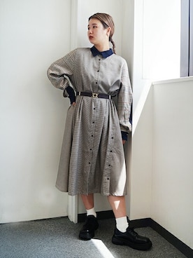 「179/WG（イチナナキュウダブルジー）のアイテム（ワンピース/ドレス）」を使った、ニコルさん（レディース・158cm）の夏コーディネート