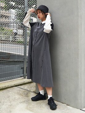 「179/WG（イチナナキュウダブルジー）のアイテム（ワンピース/ドレス）」を使った、ニコルさん（レディース・158cm）の夏コーディネート