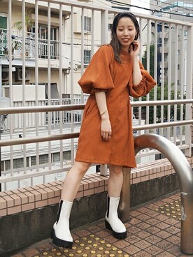 「179/WG（イチナナキュウダブルジー）のアイテム（ワンピース/ドレス）」を使った、ニコルさん（レディース・154cm）の夏コーディネート