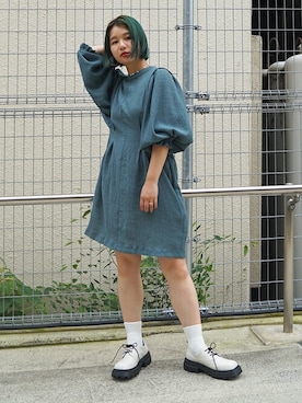 「179/WG（イチナナキュウダブルジー）のアイテム（ワンピース/ドレス）」を使った、ニコルさん（レディース・158cm）の夏コーディネート