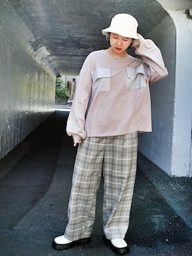 「179/WG（イチナナキュウダブルジー）のアイテム」を使った、ニコルさん（レディース・158cm）の夏コーディネート