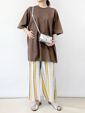 「Grand PARK（グランドパーク）のアイテム」を使った、ニコルさん（レディース・163cm）の夏コーディネート