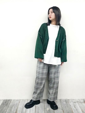 「179/WG（イチナナキュウダブルジー）のアイテム」を使った、ニコルさん（レディース・158cm）の秋コーディネート