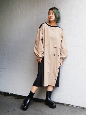 「179/WG（イチナナキュウダブルジー）のアイテム（ワンピース/ドレス）」を使った、ニコルさん（レディース・158cm）の夏コーディネート