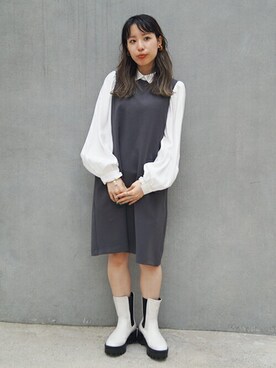 「179/WG（イチナナキュウダブルジー）のアイテム（ワンピース/ドレス）」を使った、ニコルさん（レディース・154cm）の夏コーディネート