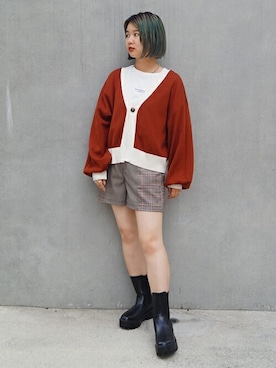 「179/WG（イチナナキュウダブルジー）のアイテム」を使った、ニコルさん（レディース・158cm）の秋コーディネート