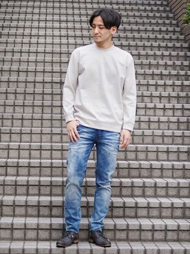 「HIDEAWAYS NICOLE（ハイダウェイニコル）のアイテム」を使った、ニコルさん（メンズ・176cm）の秋コーディネート