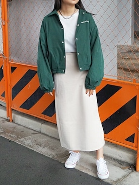「179/WG（イチナナキュウダブルジー）のアイテム（ジャケット/アウター）」を使った、ニコルさん（レディース・163cm）の秋コーディネート