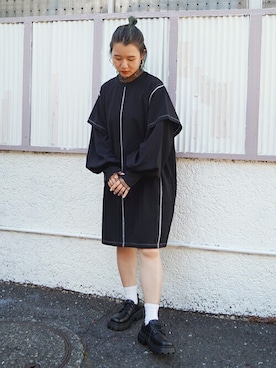 「179/WG（イチナナキュウダブルジー）のアイテム（ワンピース/ドレス）」を使った、ニコルさん（レディース・158cm）の秋コーディネート