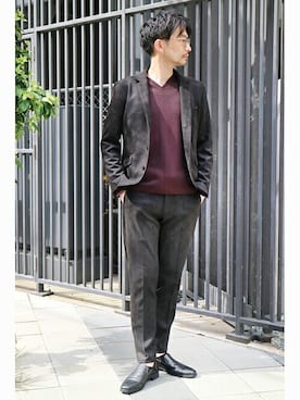 「SET UP」｜ニコルさん（メンズ・181cm）の秋コーディネート