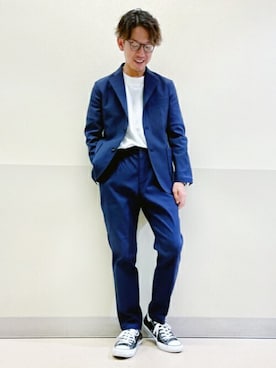 「SETUP」｜ニコルさん（メンズ・168cm）の秋コーディネート