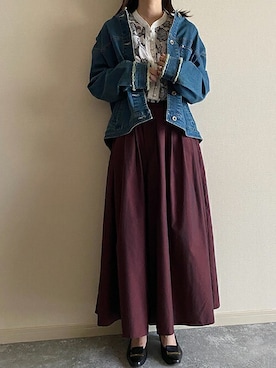 「179/WG（イチナナキュウダブルジー）のアイテム（ジャケット/アウター）」を使った、ニコルさん（レディース・164cm）の秋コーディネート