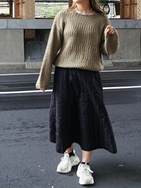 「179/WG（イチナナキュウダブルジー）のアイテム」を使った、ニコルさん（レディース・163cm）の冬コーディネート