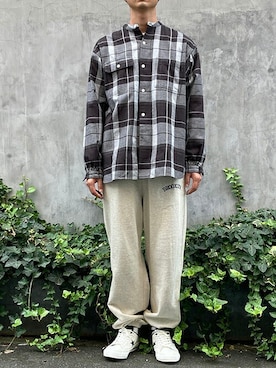 「BROOKLYN OVERALL（ブルックリンオーバーオール）のアイテム」を使った、ニコルさん（メンズ・178cm）の秋コーディネート