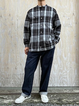 「BROOKLYN OVERALL（ブルックリンオーバーオール）のアイテム」を使った、ニコルさん（メンズ・178cm）の秋コーディネート