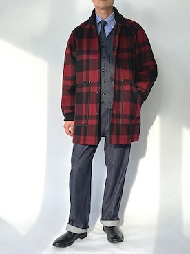 「ワーク」｜「アイテム（スタジャン）」を使った、ニコルさん（メンズ・178cm）の秋コーディネート