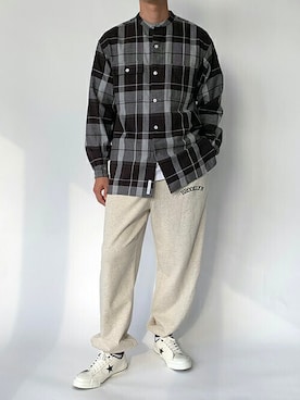 「BROOKLYN OVERALL（ブルックリンオーバーオール）のアイテム」を使った、ニコルさん（メンズ・178cm）の秋コーディネート