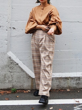 「179/WG（イチナナキュウダブルジー）のアイテム」を使った、ニコルさん（レディース・158cm）の秋コーディネート