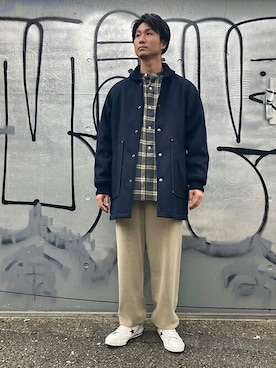 「ワーク」｜「アイテム（スタジャン）」を使った、ニコルさん（メンズ・178cm）の秋コーディネート