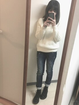 「DIESEL（ディーゼル）のアイテム（PC・スマホグッズ/家電）」を使った、Porthosさん（レディース・155cm）の冬コーディネート