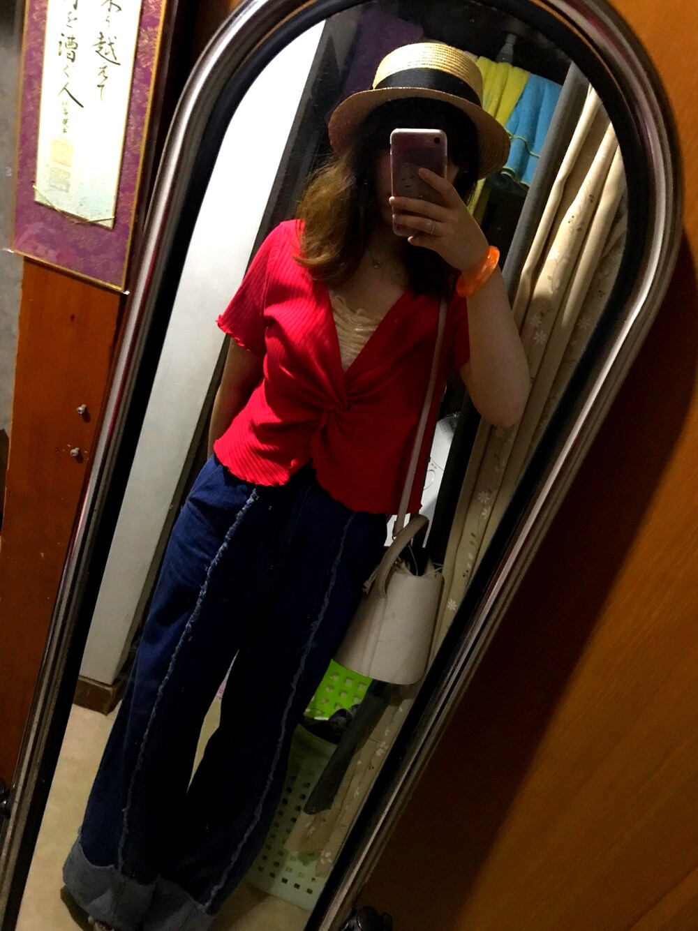 「ootd、休日コーデ、夏」｜「INGNIのアイテム（帽子、その他）」を使った、mi-さん（レディース・157cm）の夏コーディネートの1枚目の写真