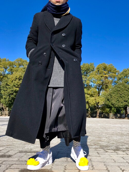 COMME des GARCONS HOMME ダッフルコート XS COMME des GARCONS HOMME ストライプダッフルコートスタイル