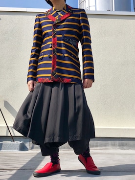 「袴」｜「アイテム（ジャケット/アウター）」を使った、つっちーさん（メンズ・164cm）の春コーディネート