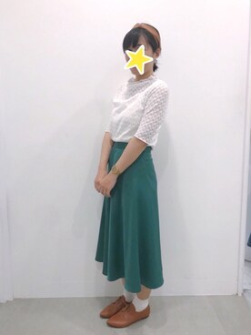 「Honeys（ハニーズ）のアイテム（ドレスシューズ）」を使った、ドーニーさん（レディース・162cm）の春コーディネート