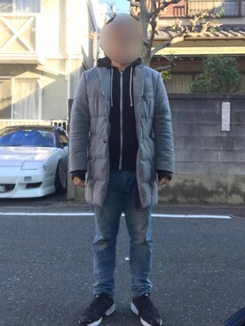 「COMME CA ISM（コムサイズム）のアイテム（ダウンジャケット/コート）」を使った、ユウビットさん（メンズ・168cm）の秋コーディネート