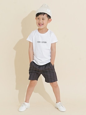 「FORK&SPOON」｜「アイテム（バレエシューズ）」を使った、DOORS KIDSさん（キッズ・106cm）の夏コーディネート