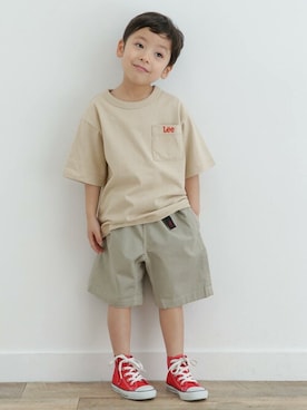 「Gramicci（グラミチ）のアイテム」を使った、DOORS KIDSさん（キッズ・105cm）の夏コーディネート