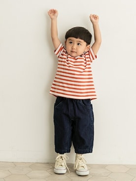 「CONVERSE（コンバース）のアイテム」を使った、DOORS KIDSさん（キッズ・102cm）の春コーディネート