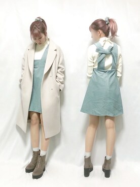 「CAST:（キャスト コロン）のアイテム（ジャケット/アウター）」を使った、zoeさん（レディース・162cm）の冬コーディネート