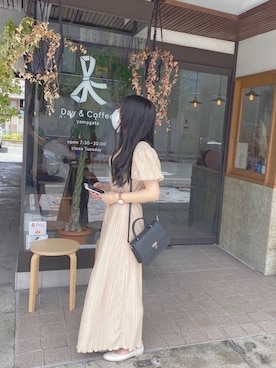 「ダニエルウェリントン」｜「アイテム（ワンピース/ドレス）」を使った、k.kさん（レディース・154cm）の夏コーディネート