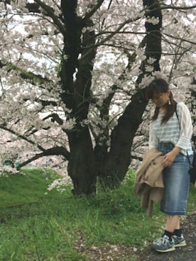 「ボーター」｜「アイテム（その他）」を使った、NaNaさん（レディース・149cm）の春コーディネート