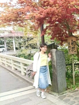 「ベルイエロー」｜「アイテム（その他）」を使った、NaNaさん（レディース・149cm）の春コーディネート