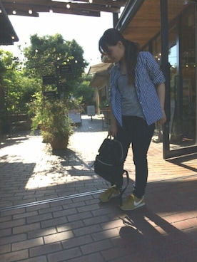 「アイテム（タンクトップ）」を使った、NaNaさん（レディース・149cm）の夏コーディネート