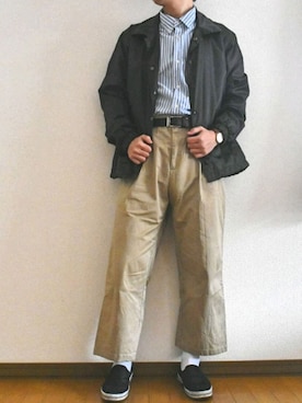 「ZIP FIVE（ジップファイブ）のアイテム（その他アウター）」を使った、YUKIYAさん（メンズ・169cm）の冬コーディネート
