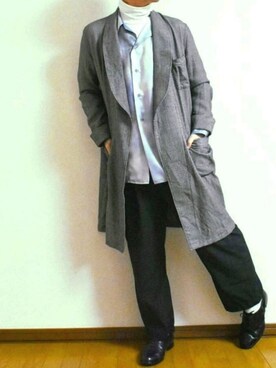 「UNUSED（アンユーズド）のアイテム（その他アウター）」を使った、YUKIYAさん（メンズ・169cm）の冬コーディネート