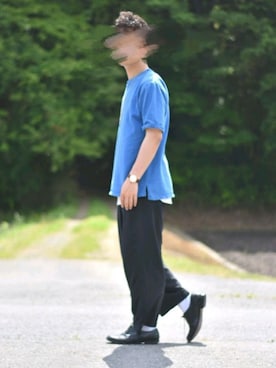 「肌ウーノ」｜「アイテム（スウェット）」を使った、YUKIYAさん（メンズ・169cm）の春コーディネート