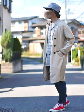 「MAJESTIC LEGON（マジェスティックレゴン）のアイテム（ジャケット/アウター）」を使った、YUKIYAさん（メンズ・169cm）の秋コーディネート