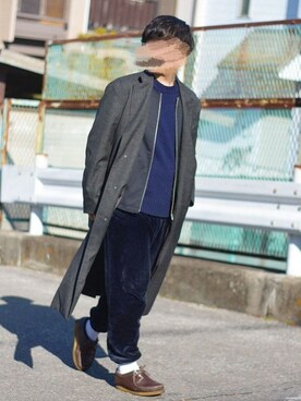 「ALLEGE（アレッジ）のアイテム（ジャケット/アウター）」を使った、YUKIYAさん（メンズ・169cm）の冬コーディネート