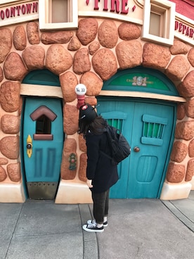 「CONVERSE（コンバース）のconverse（コンバース） ALL STAR OX（オールスターOX）（スニーカー）」を使った、rinrinさん（レディース・162cm）の冬コーディネート