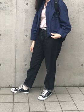 「chambre de charme（シャンブルドゥシャーム）のアイテム（ブルゾン）」を使った、rinrinさん（レディース・162cm）の春コーディネート