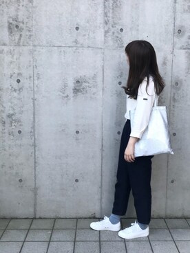 「セントジェームス」｜「アイテム（スラックス）」を使った、rinrinさん（レディース・162cm）の秋コーディネート