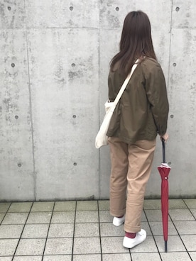 「セントジェームス」｜「アイテム（カバーオール）」を使った、rinrinさん（レディース・162cm）の秋コーディネート
