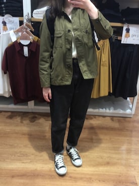 「CONVERSE（コンバース）のconverse（コンバース） ALL STAR OX（オールスターOX）（スニーカー）」を使った、rinrinさん（レディース・162cm）の春コーディネート