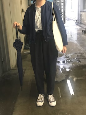 「chambre de charme（シャンブルドゥシャーム）のアイテム（ジャケット/アウター）」を使った、rinrinさん（レディース・162cm）の春コーディネート
